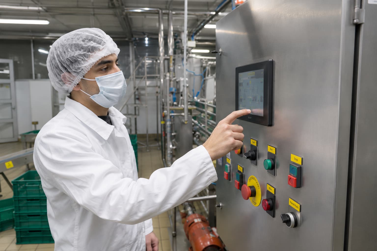 Fabrieksmedewerker infoscreen
